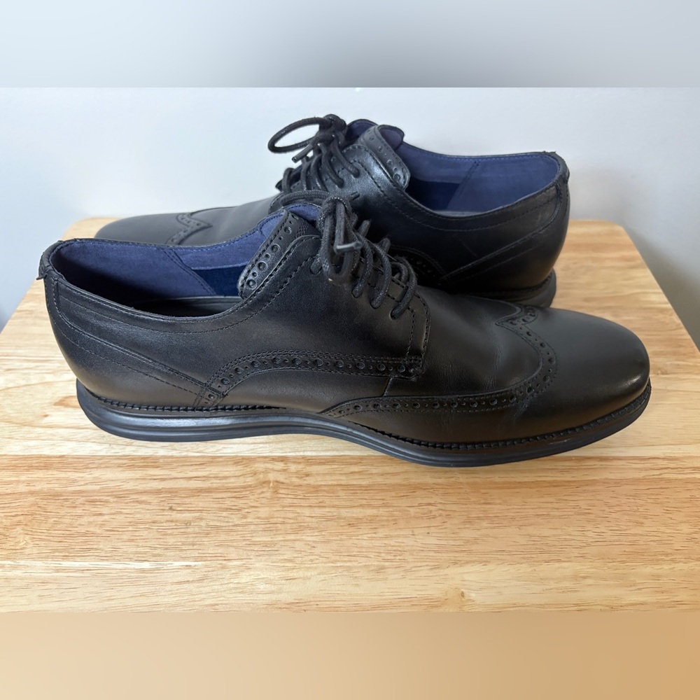 Cole Haan Men's 13M OriginalGrand Wingtip Oxford Black Style C27984 - Picture 3 of 12